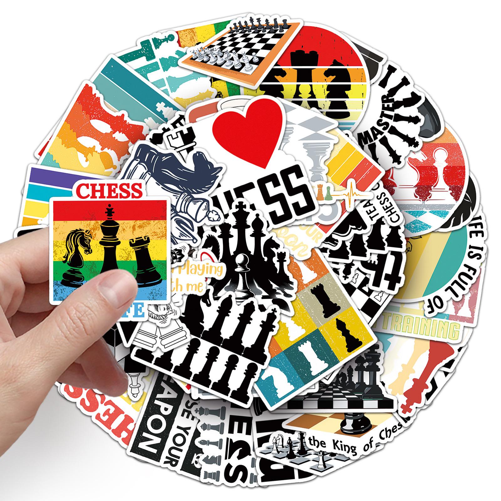 Chess Stickers Pack: DIY Creative Waterproof Vinyl Decals（50pcs/set） - Etsy