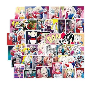 52Pcs/set Cartoon Personality Bad Girl Sticker Pack Stickers Pack,Fashion Girl Stickers，DIY Creative Waterproof Notebook Skateboard Stickers