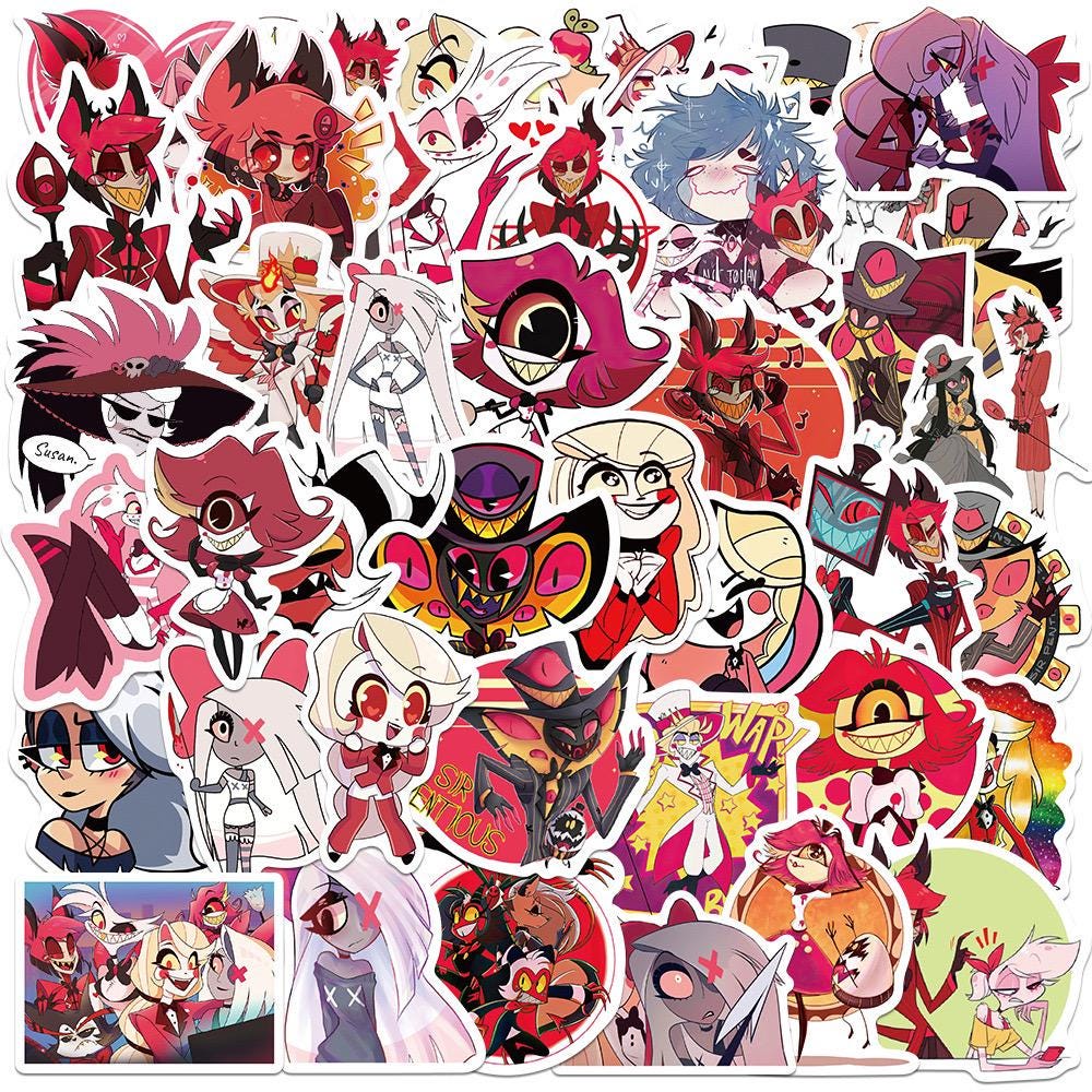 Hazbin hotel stickers - Etsy 日本