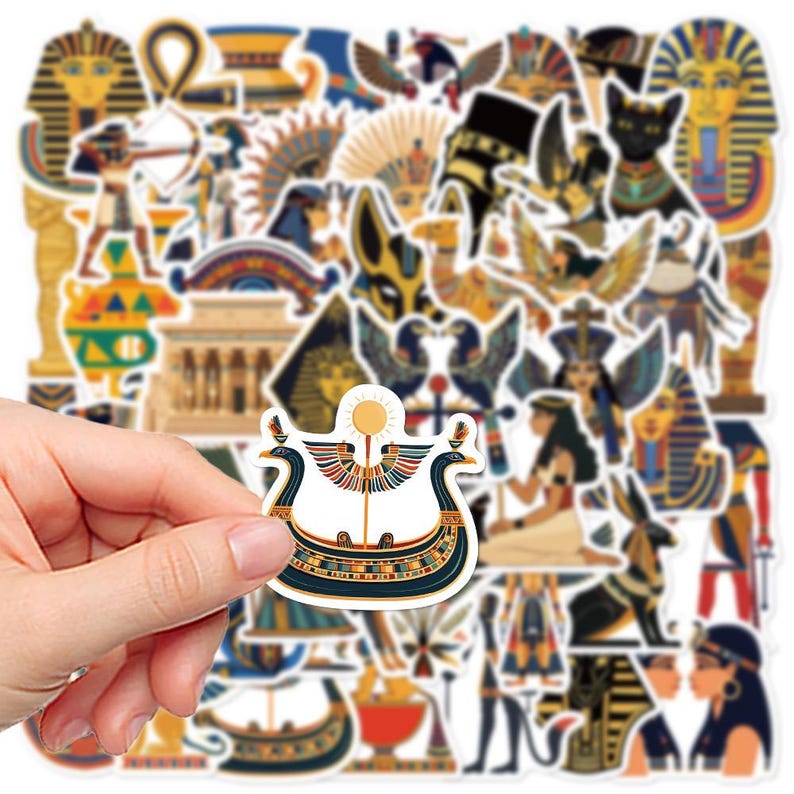 Ancient Egyptian Stickers: Retro Waterproof Vinyl Decals - 50 Pcs - Etsy