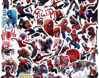 Cartoon Spider-Man Stickers Pack: DIY wasserdichte Vinyl-Aufkleber für Laptop, Skateboard (50/100 Stück)