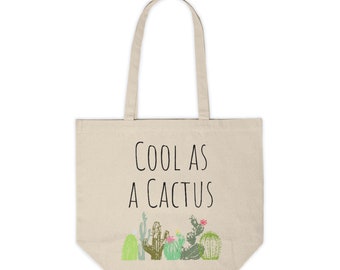 Borsa per la spesa in tela double face, fresca come un cactus. Borsa riutilizzabile, regalo a tema deserto dell'Arizona, amanti dei cactus, regalo di festa per lei