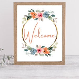 Welcome Sign Digital Poster