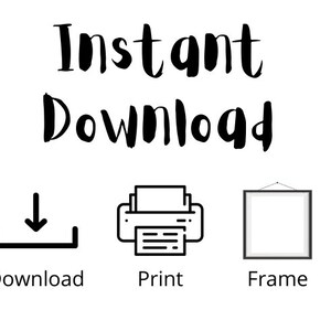 Peut inclure: Graphique de t&eacute;l&eacute;chargement instantan&eacute; avec des ic&ocirc;nes pour t&eacute;l&eacute;charger, imprimer et encadrer un fichier num&eacute;rique.