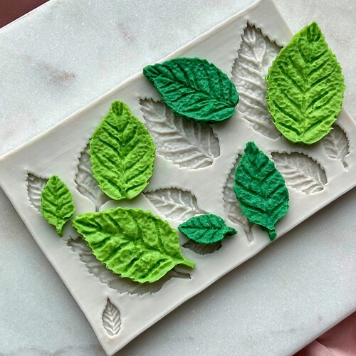 Leaf Trio Mold/mould Small Leaf/feather Mold Silicone Etsy