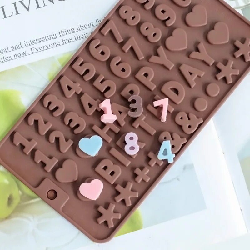 26 Letters Alphabet Mold Letter Silicone Molds Chocolate Mold Resin Art  Soap Mold 