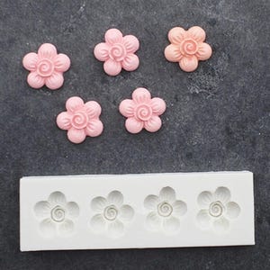Flower silicone mold for DIY fondant candy making chocolate mold