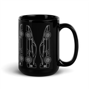 Ferrari F40 Black Glossy Mug