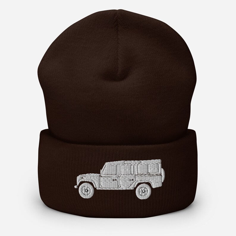 Land Rover Defender Emboidered Cuffed Beanie - Etsy