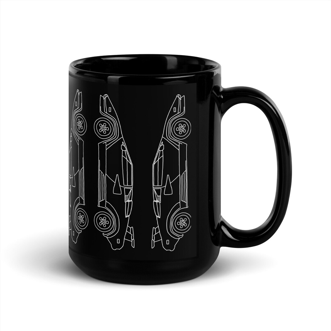 Lamborghini Countach Black Glossy Mug - Etsy