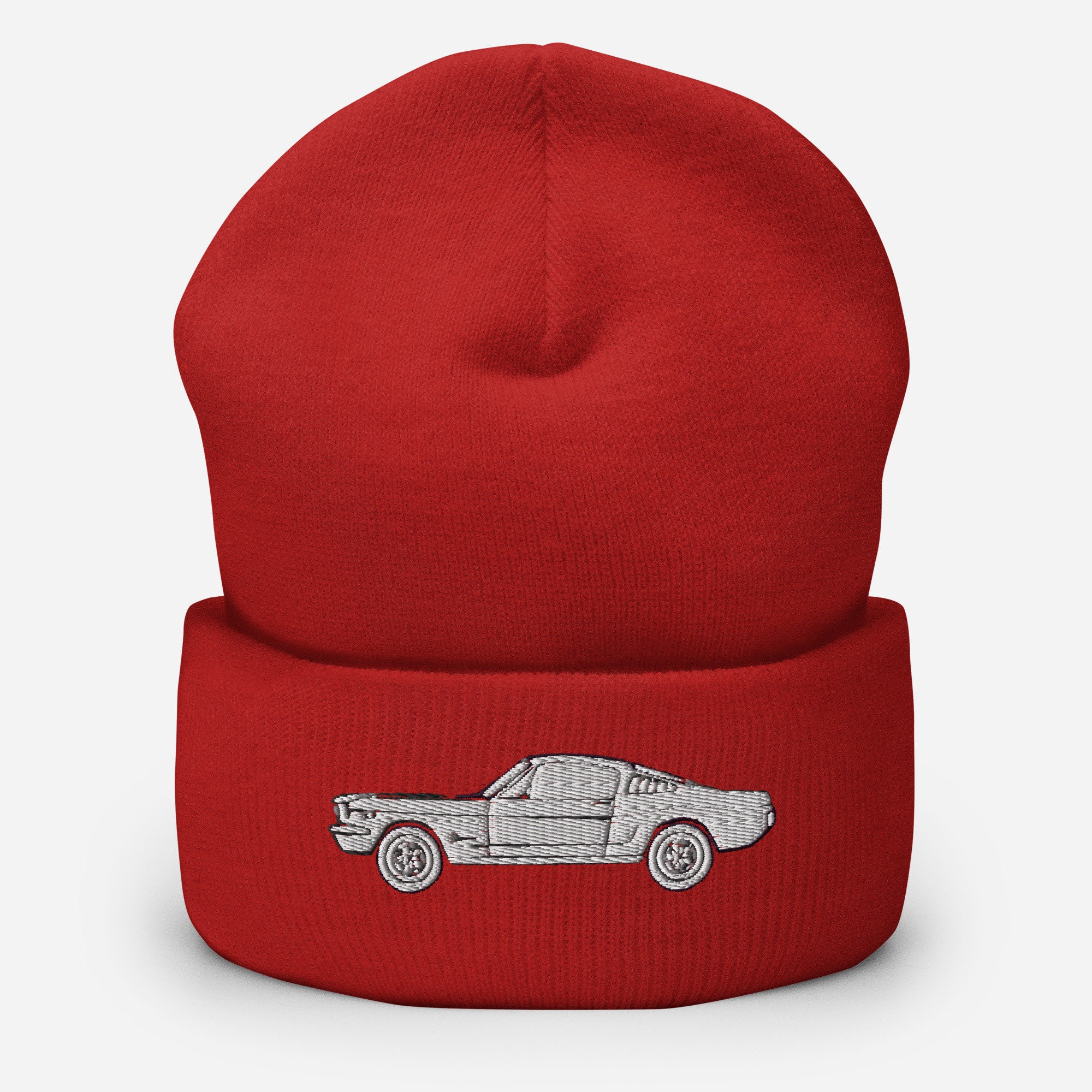 Beanie - Mustang Etsy Fastback Embroidered Ford Cuffed