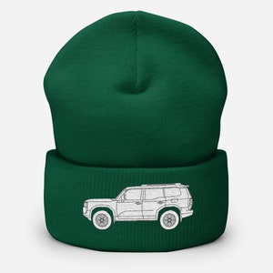 Toyota Land Cruiser Embroidered Cuffed Beanie