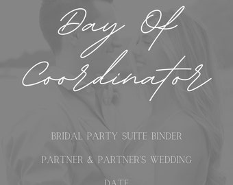 Wedding Binder Template – 20+ Page Editable Canva Planner | Bride, Coordinator, or Maid of Honor Organizer