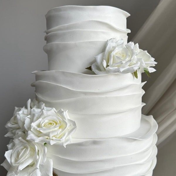 Faux Hochzeitstorte, 3-Tier-Verlobung, Gefälschte Kuchen, Faux Kuchen, Hochzeitstorte für Display, Dummy-Kuchen, Bolo Cenografico, Gefälschte Hochzeitstorte