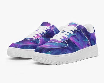 Zapatillas Galaxy con estampado cósmico espacial: zapatillas con estampado de nebulosa para hombre y mujer