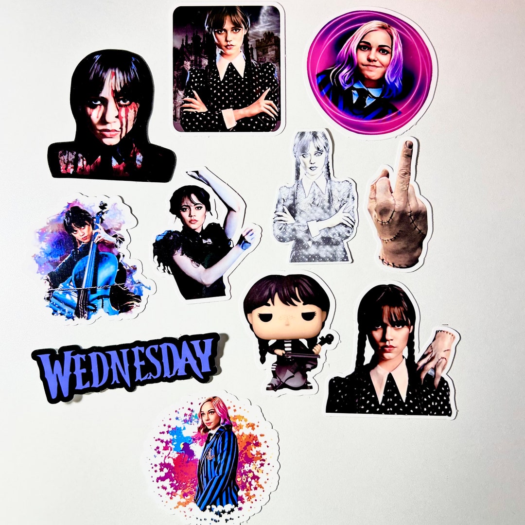 11 Pack of Wednesday Stickers Wednesday Stickers Addams - Etsy