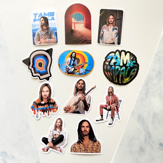 Tame Impala Stickers, Kevin Parker stickers, Tame Impala Album stickers, 11  Sticker Pack