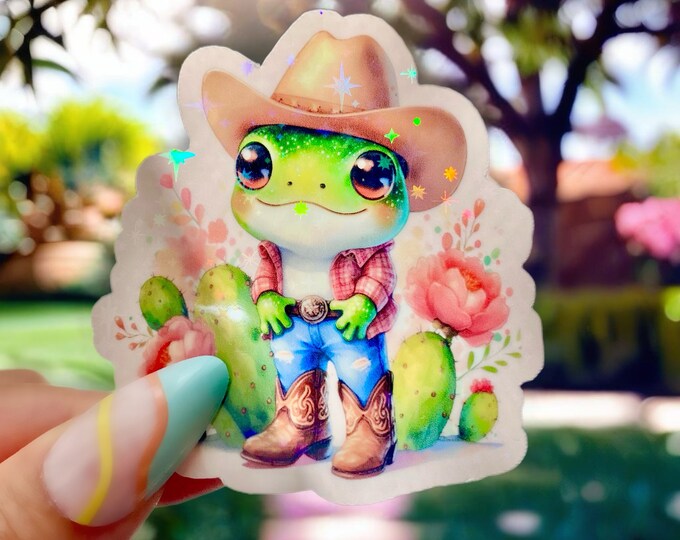 Cowboy Frog Sticker This item is unavailable - Etsy