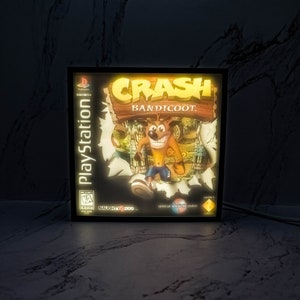 Crashbandicoot | 3D verlichte schaduwdoos | Kunstdecor videogame