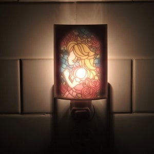 Princess Peach Color Nightlight | High Quality Color Mario 64 Inspired Nite Light | | For bathrooms bedrooms kidsroom living room gameroom