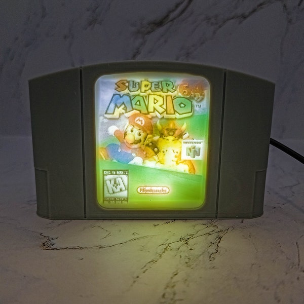 Super Mario 64 | 3D Illuminated N64 Cartridge