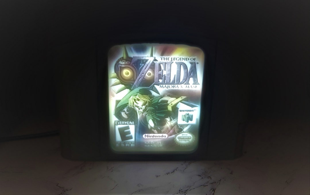 Majora's Mask 3D Illuminated N64 Cartridge Video Game Etsy