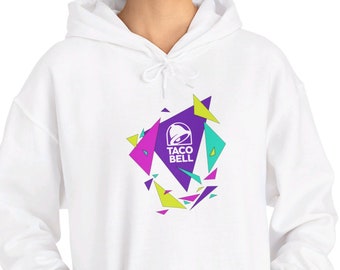 Taco Bell Hoodie Sweatshirt. Taco Bell Gift. Unisex Heavy Blend™ Hooded Sweatshirt 18500