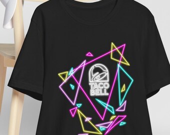 Neon Taco Bell Graphic Tee - Bella Canvas Unisex T-Shirt