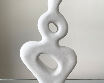Abstract clay sculpture