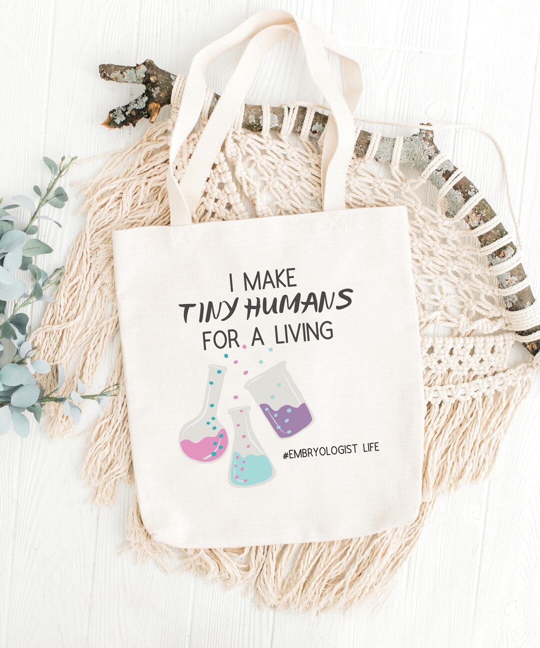 Funny Embryologist Tote Bag Gift, Graduation Gift for Aspiring ...