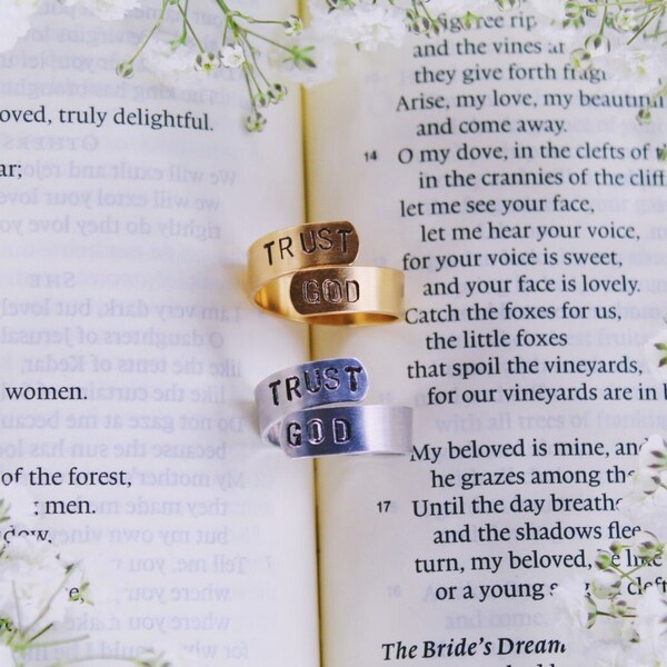 Trust God Wrap Ring