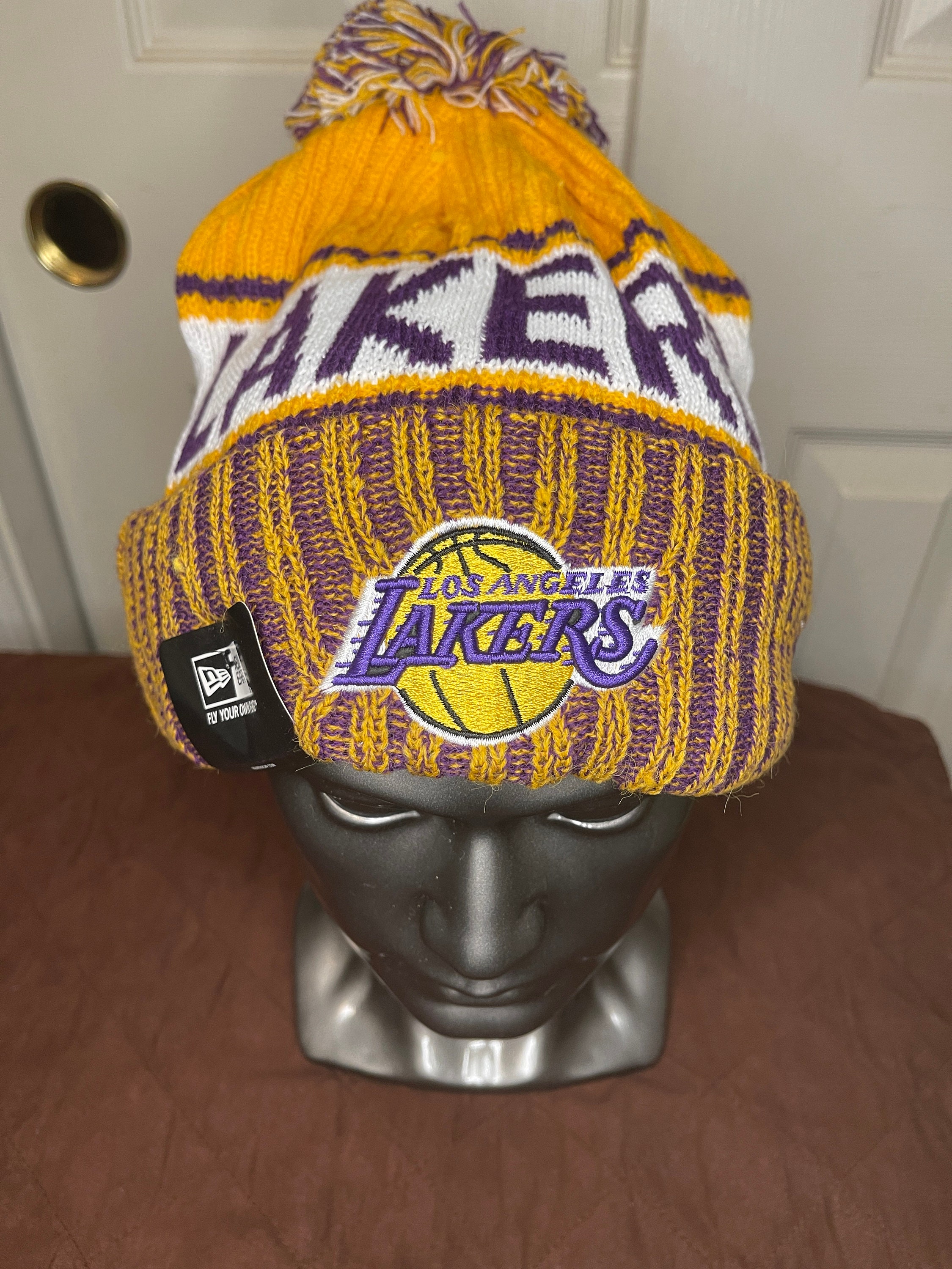 lakers knit hats