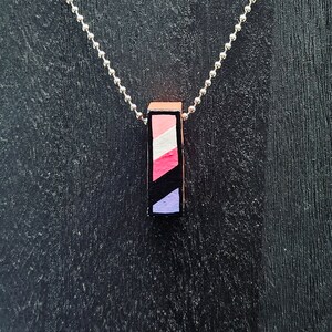 Genderfluid Pride Flag Brick Necklace