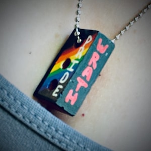 Pride and Wrath Rainbow Brick Necklace