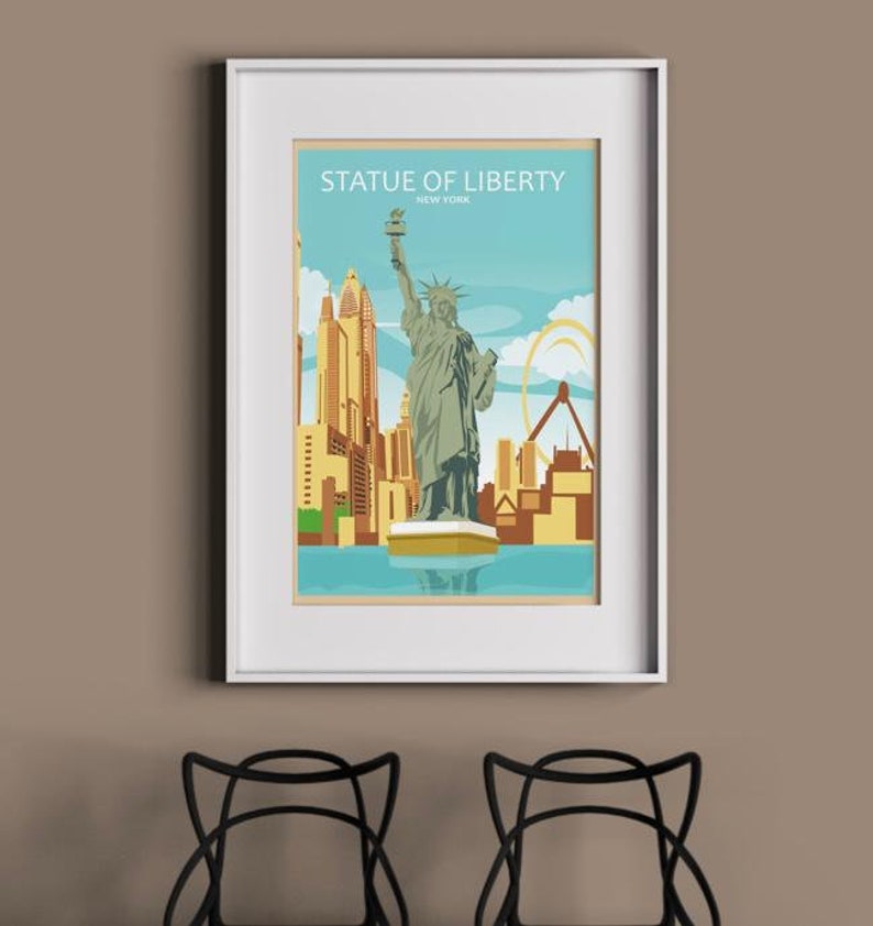 Statue of Liberty Poster | Wall Art Print | New York City Wall Art ...