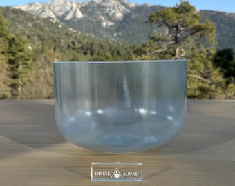 Aqua Aura Gold 10" A# 0 Crystal Tones Singing Bowl