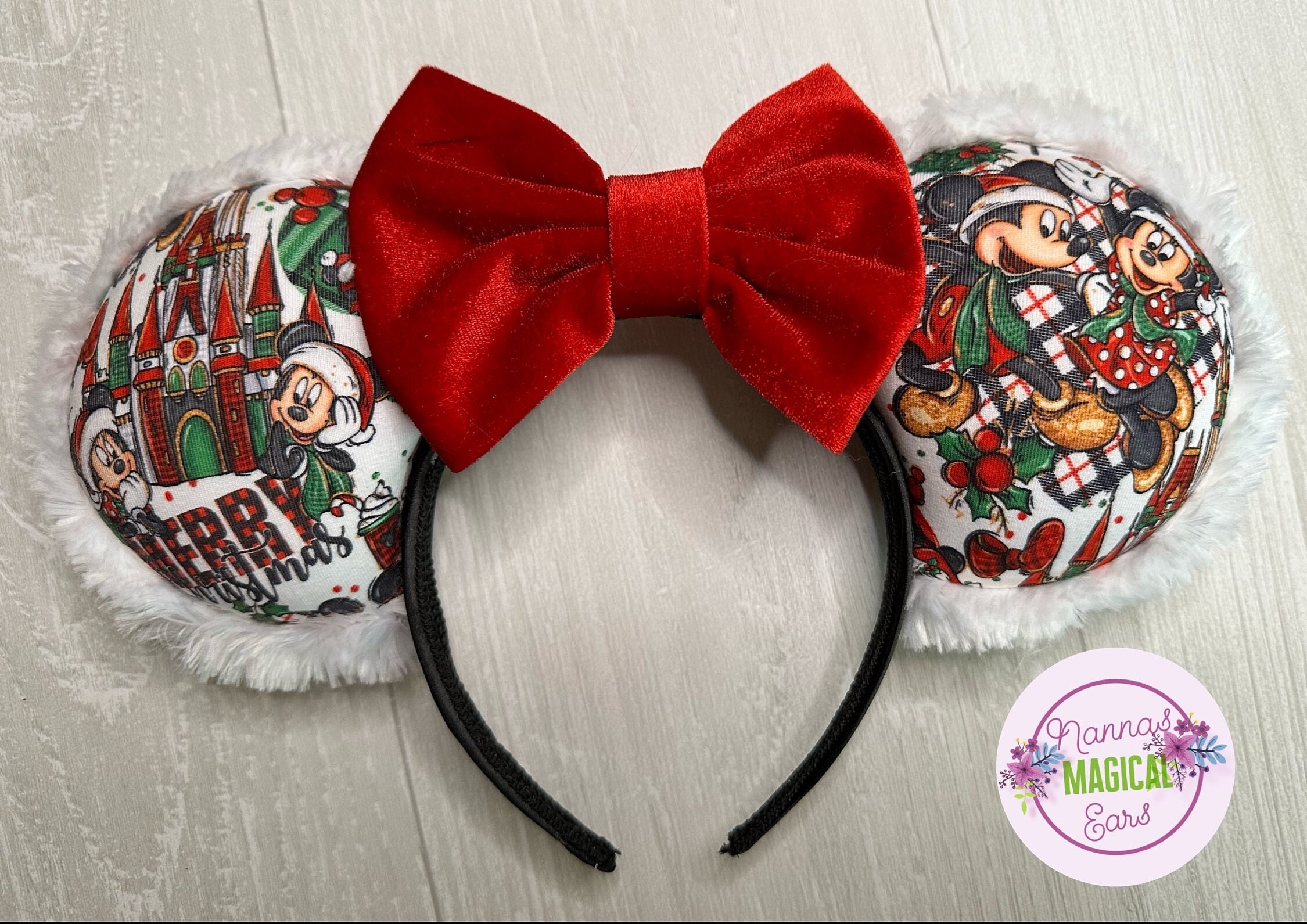 Glitter Mickey Mouse Minnie Mouse 3M Embroidery Patch DIY