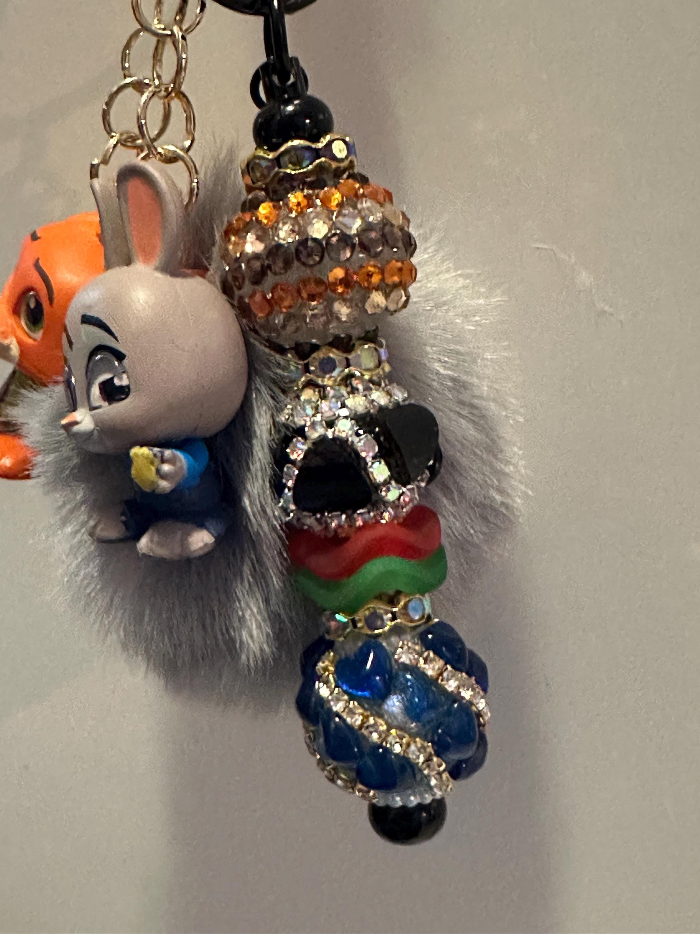Judy Hopps & Nick Wilde Inspired Keychain | Zootopia Duo Bag Charm ...