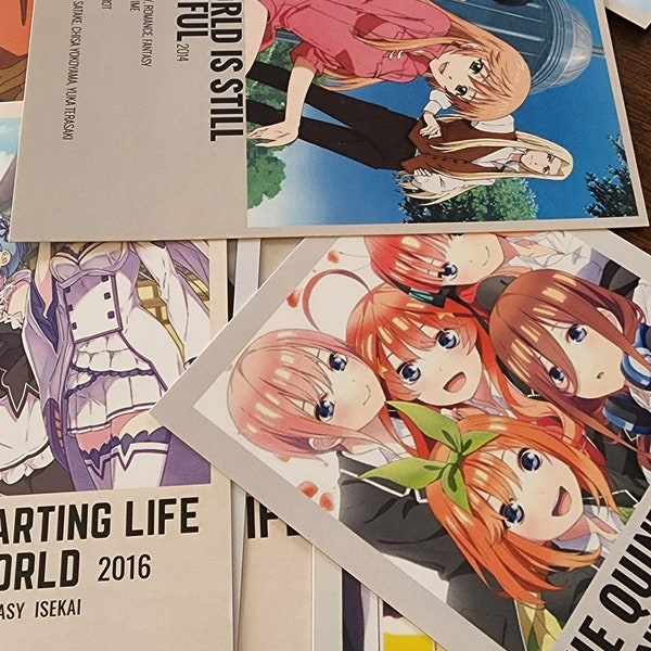 Anime Poster Cards