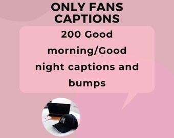 200 goedemorgen/welterusten bijschriften en stoten, ALLEEN voor fans | FANSLY