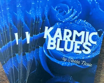 Karmic Blues Relationship Oracle Deck for Twin Flames, 48 Cards,  Karmic Tarot Readings, Situationship Messages