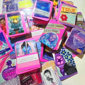 Handmade Scrapbook Oracle Cards: Travel Size Psychic Deck
