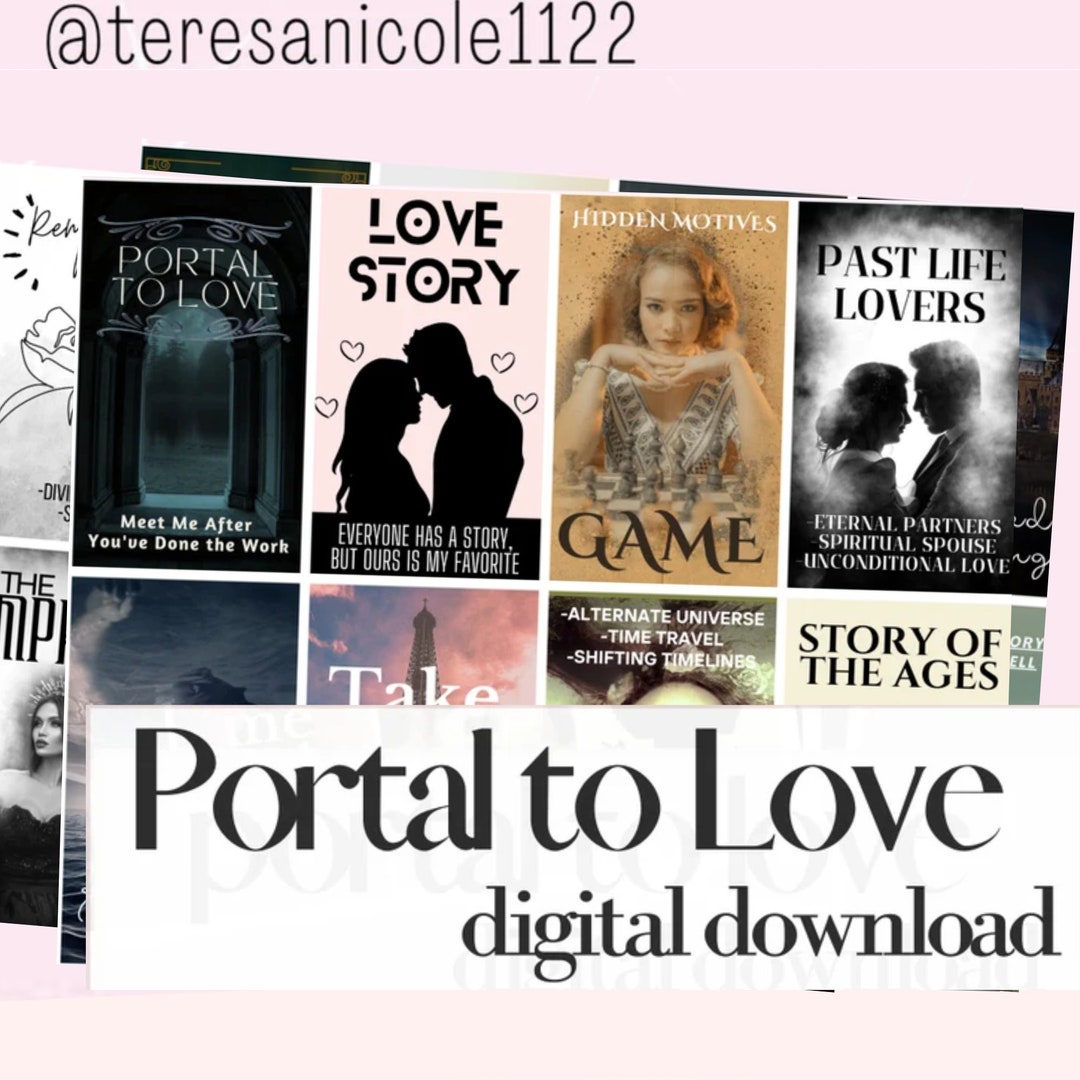 Portal to Love Oracle Deck, Digital Download, DIY/ Oracle Cards for