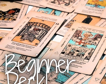 Beginner Friendly Tarot Cards with Meanings, Descriptions, and Keywords/   Raider Waite Training Deck for Psychic Readings