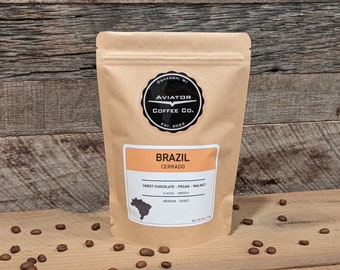 Brazil Cerrado Coffee Beans: Medium Roast , Craft Roasted, Arabica Beans