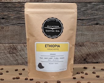 Ethiopia • Yirgacheffe • Craft Roasted Coffee Beans • Arabica Coffee Beans • Great for Gifts • 6oz each • Coffee Lovers