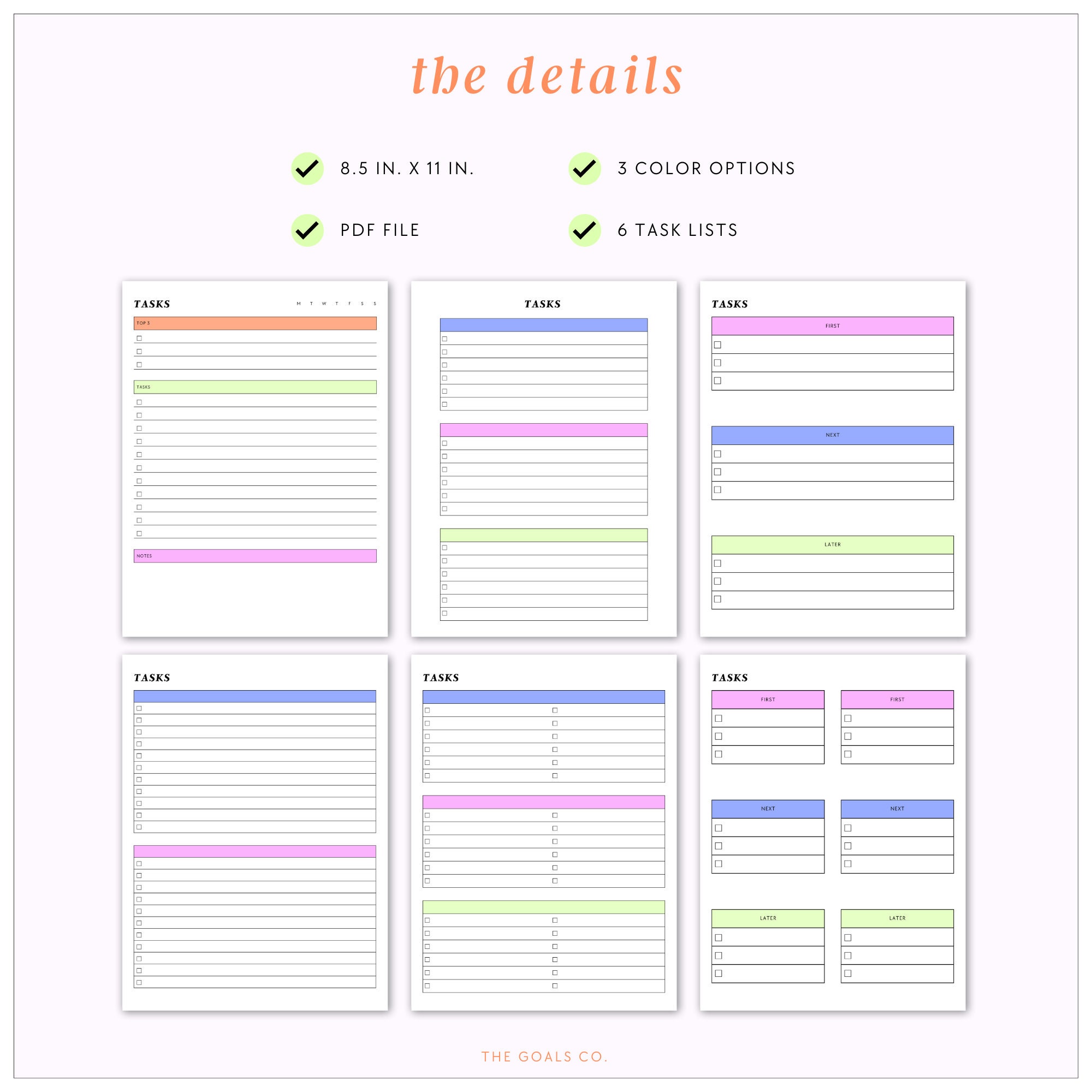 Task List Bundle | to Do List Bundle | Weekly Task List | Daily Task ...