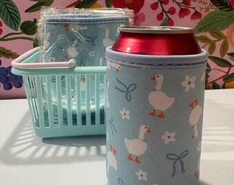 Blue Goose Can Sleeve | Insulated Drink Holder | Soft Drink Cozie