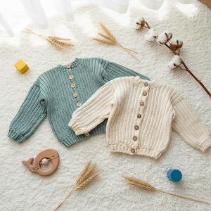 Ribbed Baby Cardigan, Size 0-12m Tutorial Pattern, Amigurumi Crochet Pattern, PDF, Instant Download