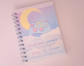 Dreamy Gamer Girl  Notebook Journal | 7x5 inches | Soft Cover